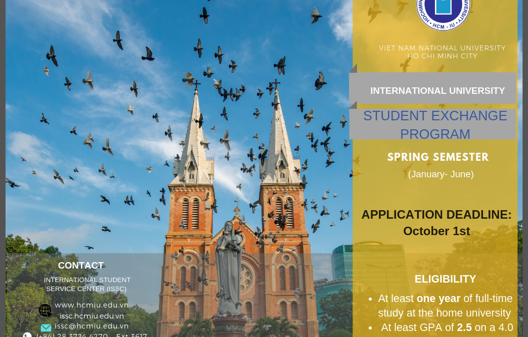 Call for Application: Spring Semester Exchange at IU-VNU AY 2019/20