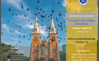 Call for Application: Spring Semester Exchange at IU-VNU AY 2019/20