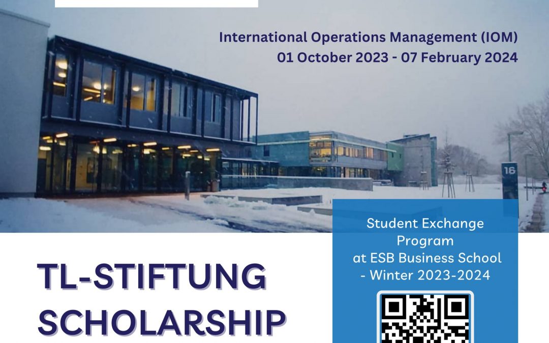 TL-STIFTUNG SCHOLARSHIP WINTER EXCHANGE PROGRAM ACADEMIC YEAR 2023-2024 (ESB BUSINESS SCHOOL – REUTLINGEN UNIVERSITY, GERMANY)